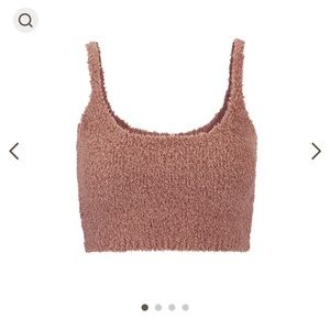 SKIMS Rose Clay Cozy Knit Bralette L/XL